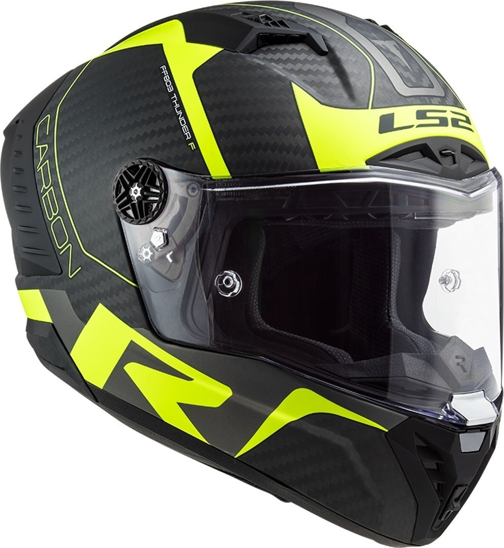 LS2 FF805 THUNDER C RACING1 MATT H-V YELLOW - SECURTEX MOTOR S.L (t/a MaximoMoto)