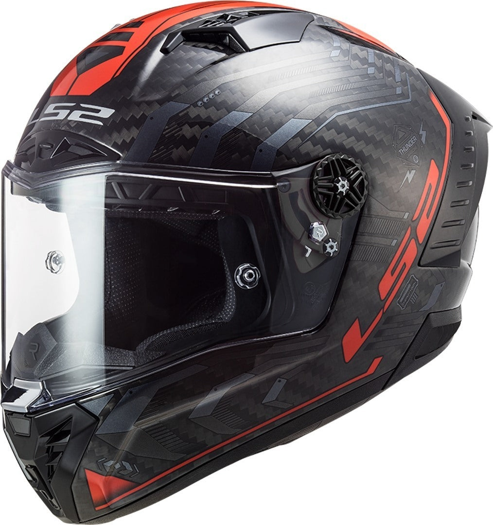 LS2 FF805 THUNDER C SPUTNIK GLOSS METAL RED - SECURTEX MOTOR S.L (t/a MaximoMoto)