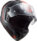 LS2 FF805 THUNDER C SPUTNIK GLOSS METAL RED - SECURTEX MOTOR S.L (t/a MaximoMoto)