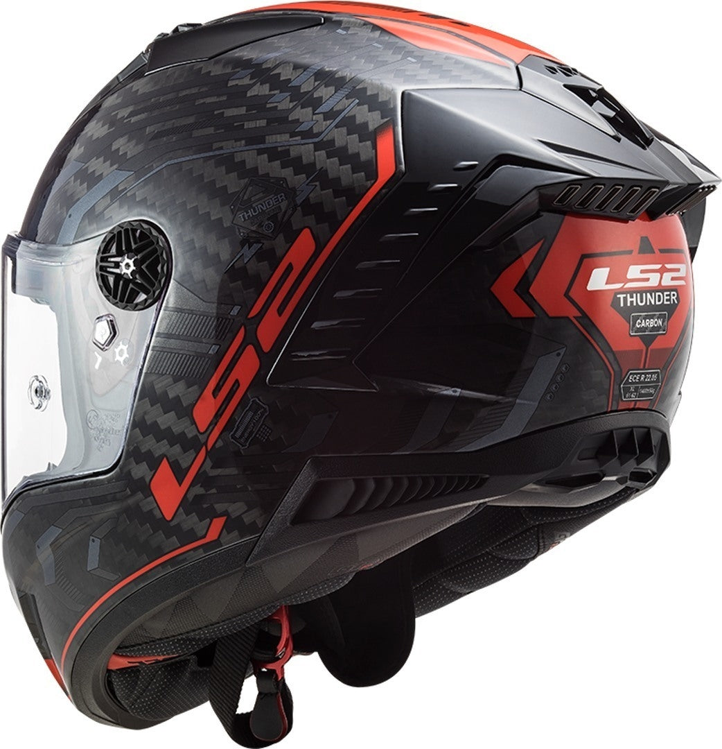 LS2 FF805 THUNDER C SPUTNIK GLOSS METAL RED - SECURTEX MOTOR S.L (t/a MaximoMoto)