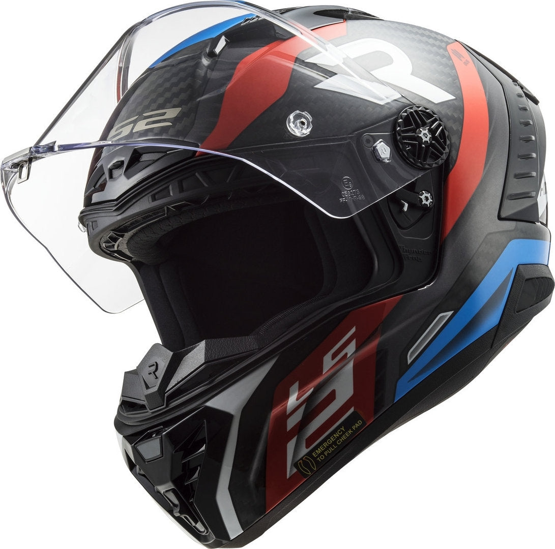 LS2 FF805 THUNDER C SUPRA RED BLUE - SECURTEX MOTOR S.L (t/a MaximoMoto)