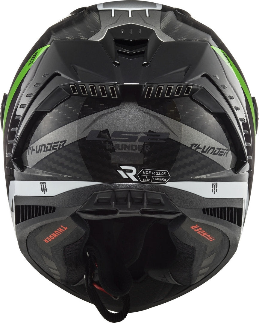 LS2 FF805 THUNDER C SUPRA FLUO GREEN WHITE - SECURTEX MOTOR S.L (t/a MaximoMoto)