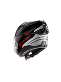 SHARK OXO RYDGER ABATIBLE CASCO MODULAR NEGRO PLATA ROJO