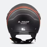 LS2 OF558 SPHERE LUX II MINIM CASCO DE MOTO NEGRO ROJO