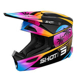 SHOT FURIOUS KID MIAMI CASCO DE MOTO NARANJA BRILLANTE