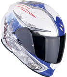 SCORPION CASCOS INTEGRALES EXO-491 RUN BLANCO AZUL