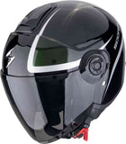 SCORPION EXO-CITY II INTERCITY Cara Abierta Casco Jet Negro Camaleon
