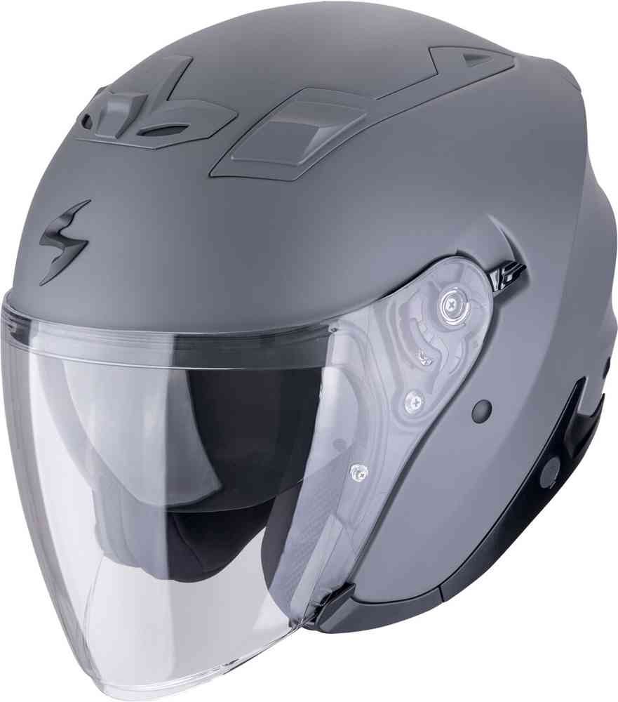 SCORPION EXO-Z1 SOLID Moto Cara Abierta Jet Casco Cemento Gris Mate