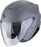 SCORPION EXO-Z1 SOLID Moto Cara Abierta Jet Casco Cemento Gris Mate