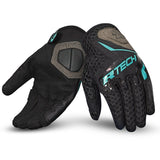 R-Tech - Ride Pro Lady Guantes Negro/Turquoise