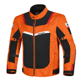R-TECH SPIRAL MESH JAQUETES DE MOTO HOMES NEGRE TARONJA