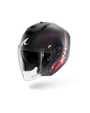 SHARK RS JET CARBON SPEED-TECH Mat Carbon Azul Rojo Casco De Moto