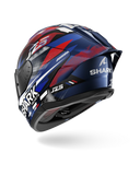 SHARK SKWAL CUP REPLICA ZARCO GP DE FRANCE Azul Chrome Rojo Casco De Moto