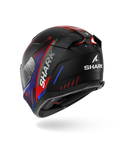 SHARK SPARTAN RS SPEED-TECH Mat NEGRO Azul Rojo Casco De Moto
