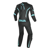 SHUA INFINITY 1PC MONO DE MOTO MUJER NEGRO BLANCO TURQUISE