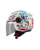 MT NINOS OF514 LITE CREW A5 CASCO ABERTO DE MOTO BRILLO