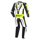 R-TECH DEFENDER GP 1 PC MONO DE MOTO BLANCO NEGRO AMARILLO FLOU