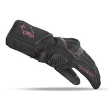 BELA FROST SHIELD TEXTIL GUANT DE MOTO NEGRE BURGUNDY