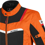 R-TECH SPIRAL MESH CHAQUETA DE MOTO VERANO HOMBRE NEGRO NARANJA