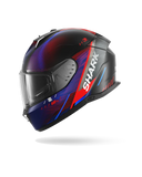 SHARK SPARTAN RS SPEED-TECH Mat NEGRO Azul Rojo Casco De Moto