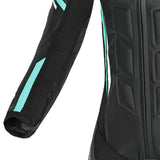 SHUA INFINITY 1PC MONO DE MOTO MUJER NEGRO BLANCO TURQUISE