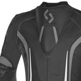 SHUA INFINITY CHAQUETA DE MOTO PIEL NEGRO ANTHRA