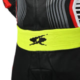 SPYKE ARAGON RACE 1PC MONO DE MOTO NEGRO BLANCO ROJO FLUO AMARILLO