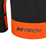R-TECH SPIRAL MESH CHAQUETA DE MOTO VERANO HOMBRE NEGRO NARANJA
