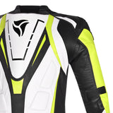 R-TECH DEFENDER GP 1 PC MONO DE MOTO BLANCO NEGRO AMARILLO FLOU