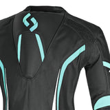 SHUA INFINITY 1PC MONO DE MOTO MUJER NEGRO BLANCO TURQUISE