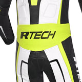 R-TECH DEFENDER GP 1 PC MONO DE MOTO BLANCO NEGRO AMARILLO FLOU
