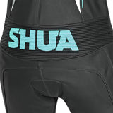 SHUA INFINITY 1PC MONO DE MOTO MUJER NEGRO BLANCO TURQUISE