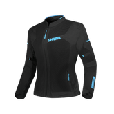 SHUA GRAVITY MESH LITEJAQUETE DE MOTO TEXTIL DONES TURQUESA NEGRE