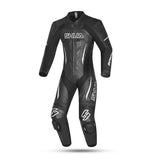 SHUA INFINITY 1PC MONO DE MOTO DONES NEGRE BLANC