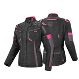 R-TECH - KNIGHT RIDER 3IN1 LADY (Long) Negro/Fuschia - CHAQUETA