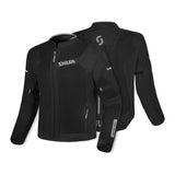 SHUA GRAVITY LITE TEXTIL JAQUETE DE MOTO HOME NEGRE GRIS