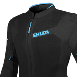 SHUA GRAVITY MESH LITE DONA JAQUETE TEXTIL NEGRE TURQUESE