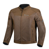 BELA MESH PRO DE VERANO JAQUETE DE MOTO HOMES MARRON