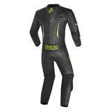 SHUA INFINITY 1 PC MONO DE MOTO HOMBRE NEGRO AMARILLO FLOU
