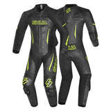 SHUA INFINITY 1 PC MONO DE MOTO HOMBRE NEGRO AMARILLO FLOU