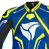 R-TECH RISING STAR 1 PC MONO DE MOTO HOMBRE AZUL AMARILLO FLOUR
