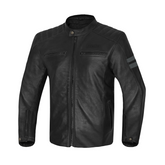 BELA STARK PIEL JAQUETE DE MOTO GRIS OSCURO ANTRACITA