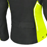 BELA ELANUR TEXTIL JAQUETE DE MOTO SENYORA NEGRE ANTHRACITA GROC