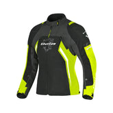 BELA ELANUR TEXTIL JAQUETE DE MOTO SENYORA NEGRE ANTHRACITA GROC