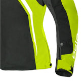 BELA ELANUR TEXTIL JAQUETE DE MOTO SENYORA NEGRE ANTHRACITA GROC
