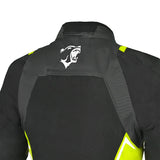 BELA ELANUR TEXTIL JAQUETE DE MOTO SENYORA NEGRE ANTHRACITA GROC