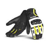 BELA AIR FLOW PELL GUANTS DE MOTO SENYORA NEGRE BLANC GROC