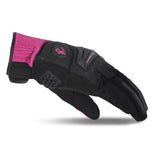 BELA STAR LADY GUANTES DE MOTO TEXTIL NEGRO ROSA