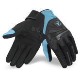 BELA STAR TEXTILE GUANTS DE MOTO SENYORA NEGRE TURQUESA