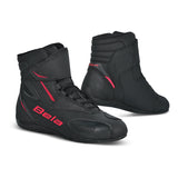 BELA MISSION CUIR URBAN BOTA DE MOTO HOME NEGRE VERMELL